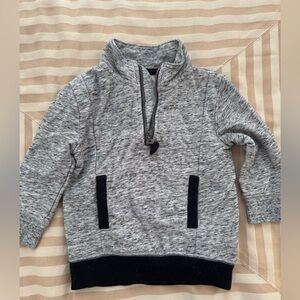 Cat & Jack Gray Quarter-Zip Sweatshirt